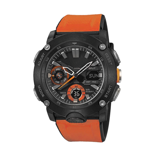 GA-2000 Orange Black 50mm - Waterproof 10Atm